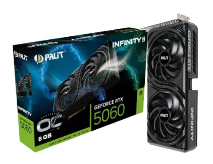 Placa de Vídeo Nvidia Geforce Palit RTX5060 8GB Infinity2 OC