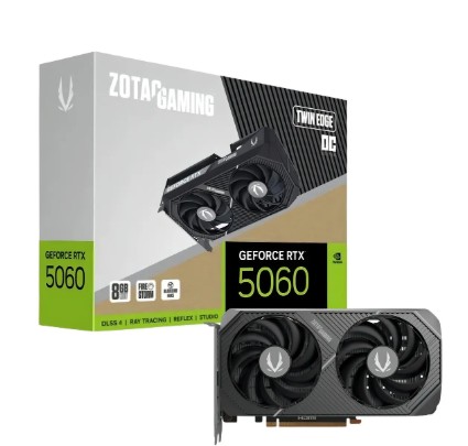Zotac Rtx 5060 Twin Edge Placa Vídeo 8gb Gddr7 Cooling Ar
