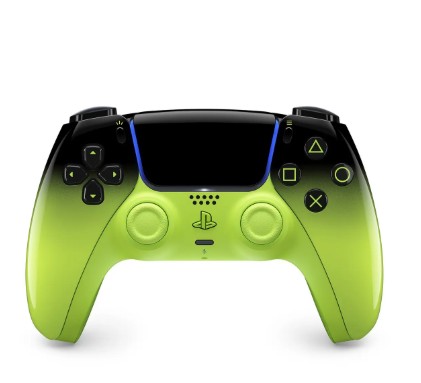 Controle sem fio playstation dualsense remix green