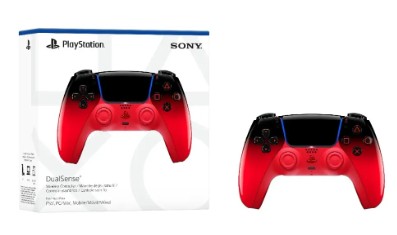Controle Sem Fio Sony DualSense Hyperpop para PS5, Vermelho Techno Red