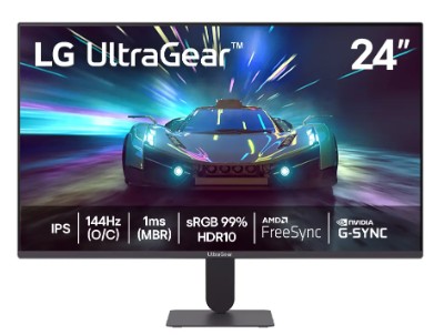 Monitor LG UltraGear 24G411A-B 24" FHD 144Hz