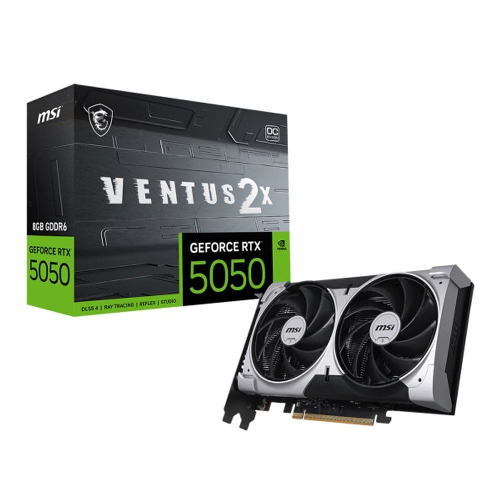 Placa de Vídeo NVIDIA GeForce MSI RTX5050 8GB Ventus 2x OC GDRR6 128 Bits - 912-V538 | Shopee Brasil