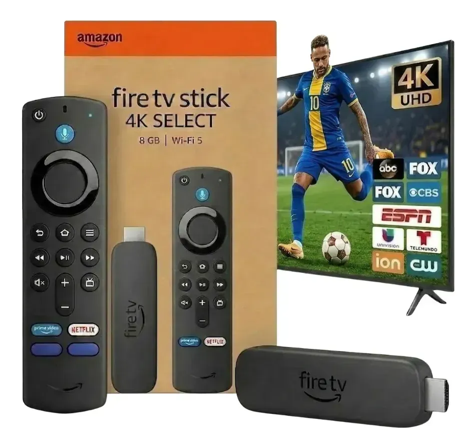 Amazon Fire TV Stick 4K Wi-Fi 6 com Alexa