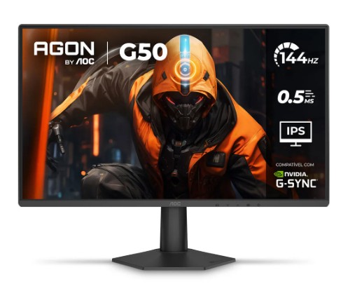 Monitor Gamer AOC AGON G50 24 Polegadas 144Hz 0,5ms IPS