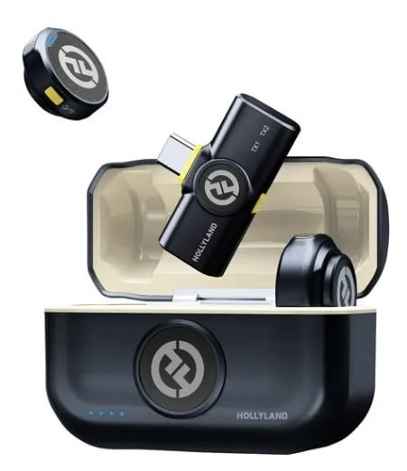 Microfone Sem Fio Hollyland Lark M2 para iPhone e Android USB-C