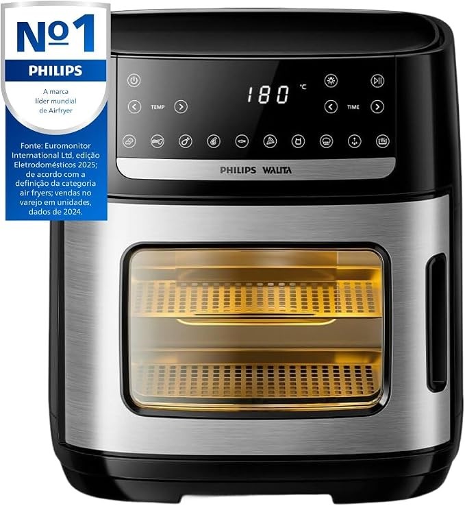 Philips Walita Airfryer Forno 12 Litros Preta 110V