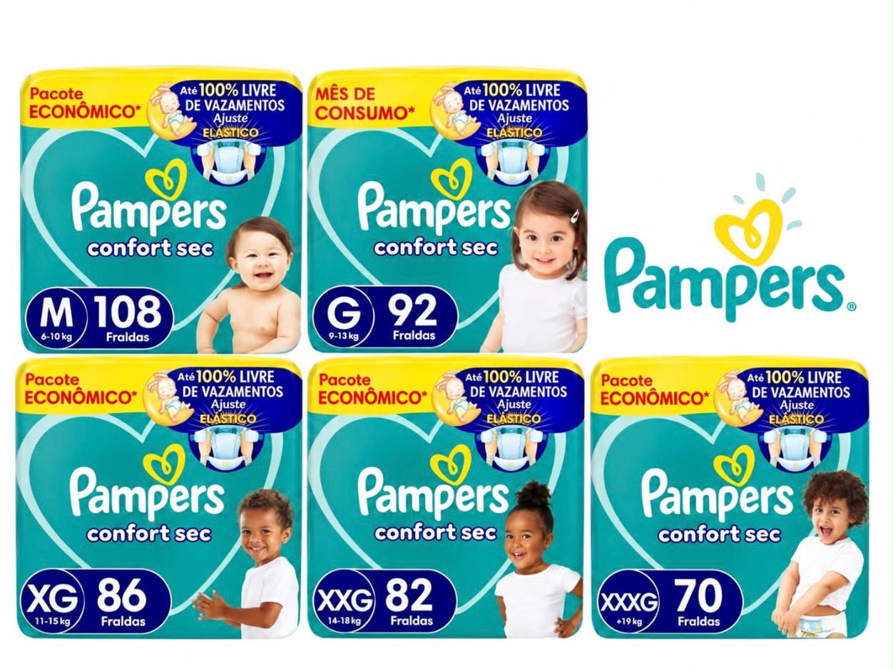 PAMPERS CONFORT SEC 108 UNIDADES