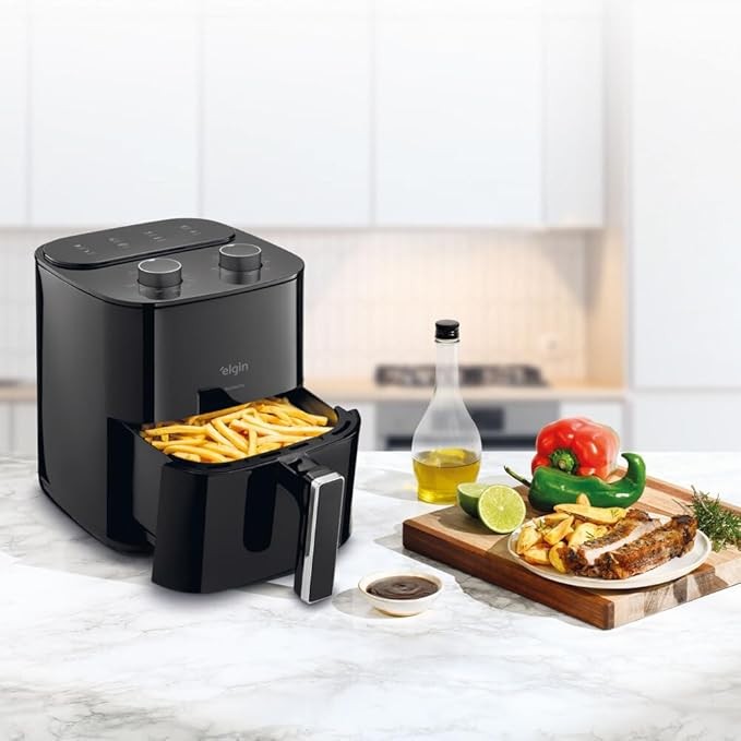 Fritadeira Eletrica Air Fryer Elgin Facilita Fry 3.5 Litros 110V