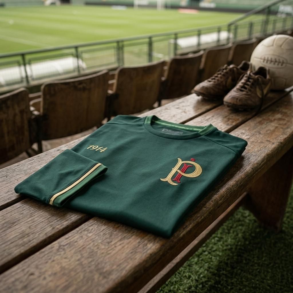 Camisa Palmeiras Retro Palestra 1914 Licenciada