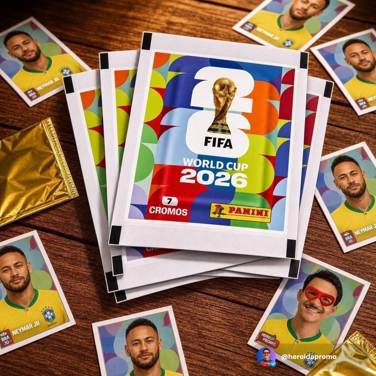 Kit Panini Copa do Mundo 2026 100 Envelopes 700 Figurinhas