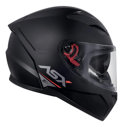 Capacete ASX City Sv Solid preto fosco tamanho 60
