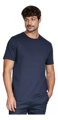 Camiseta Masculina Aramis Gola Careca Marinho P ao XGG