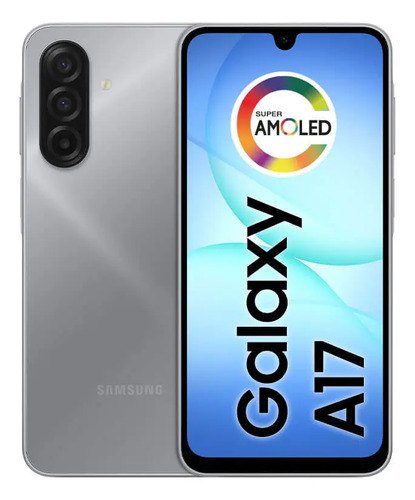 Celular Samsung Galaxy A17 com IA 128GB 4GB RAM 50MP Tela 6.7 Cinza