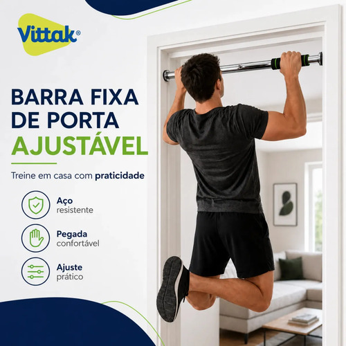 Barra Fixa de Porta para Exercicios Ajustavel