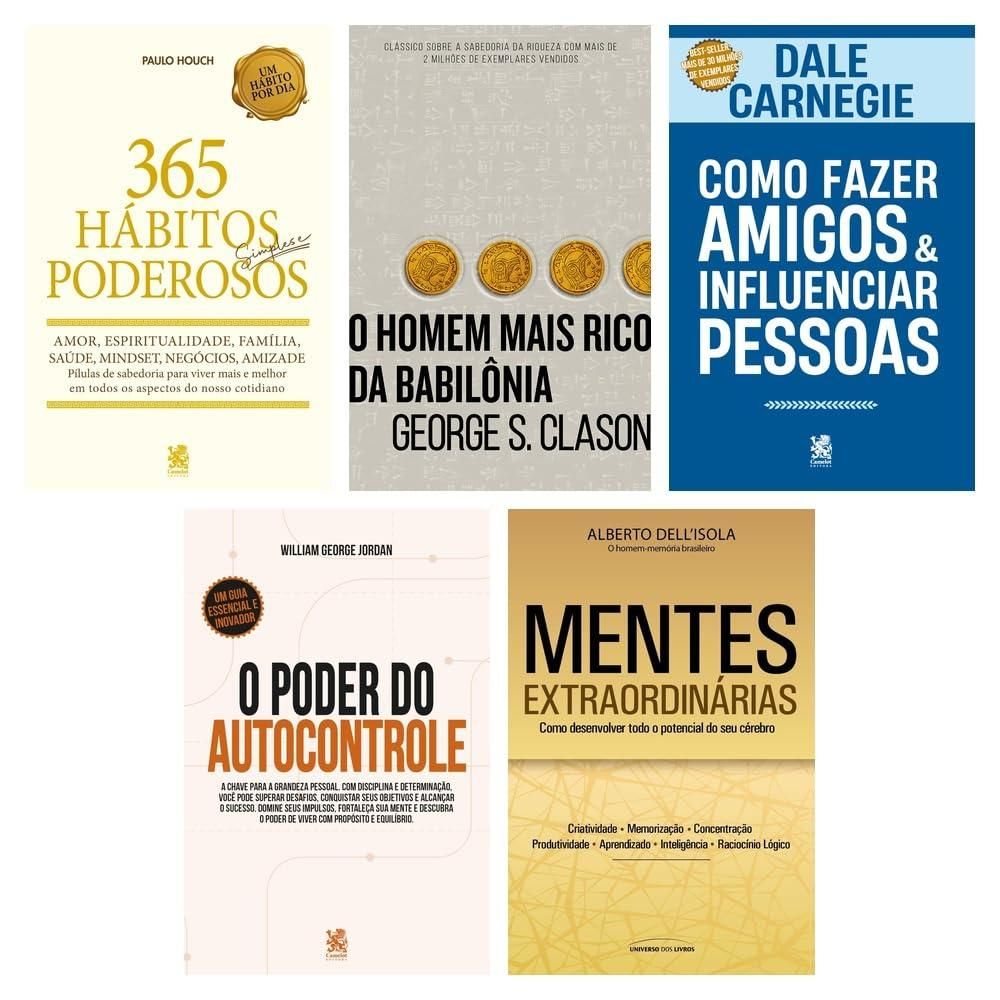 Kit de 3 Livros de Hábitos e Autocontrole