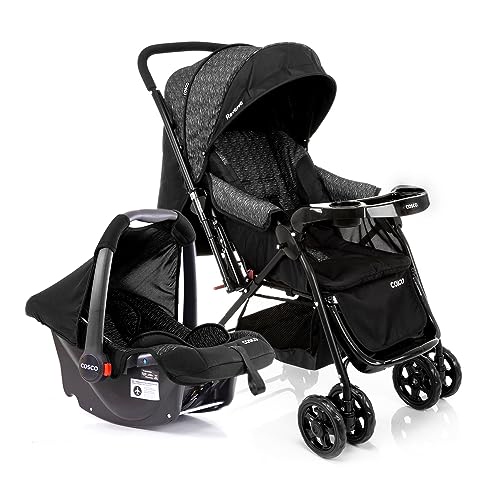 Carrinho de Bebê Travel System Duo Cosco Kids Reverse Preto