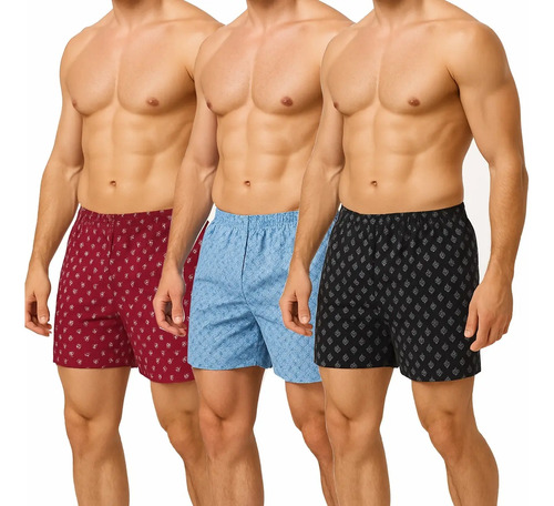 Kit 3 Pijamas Samba Cancao Masculino Cordoba