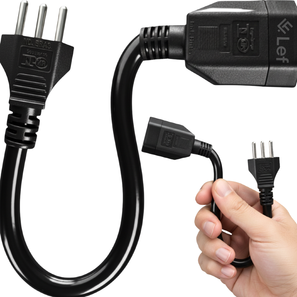 Adaptador Tomada 20A para 10A Carregador Carro Elétrico Bivolt 127/220V