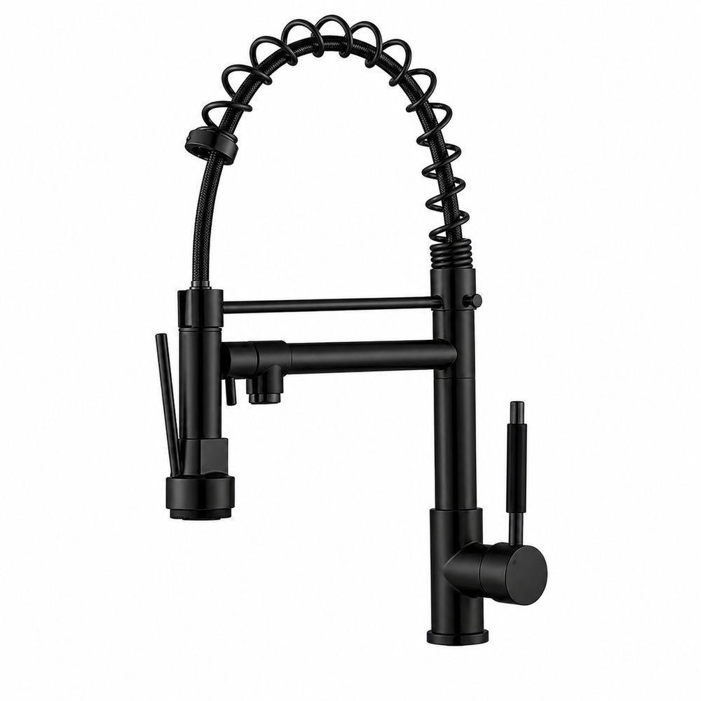 Torneira de Cozinha Monocomando Gourmet Flexível Munise Preta
