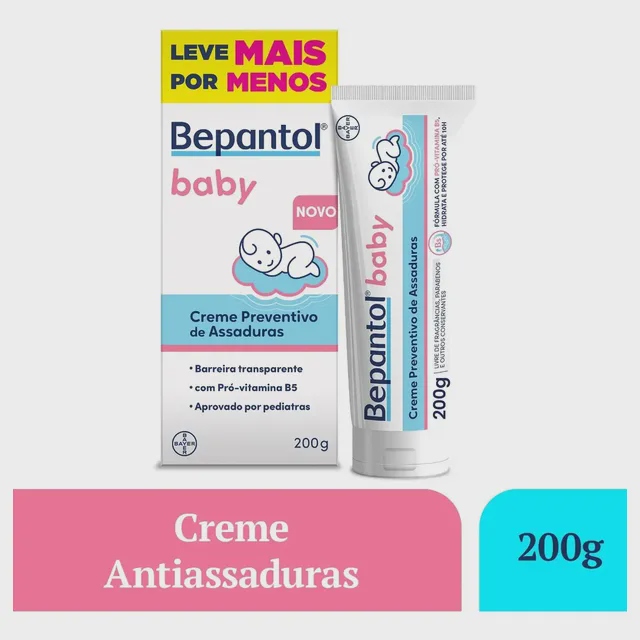 Creme Preventivo de Assaduras Bepantol Baby 200g