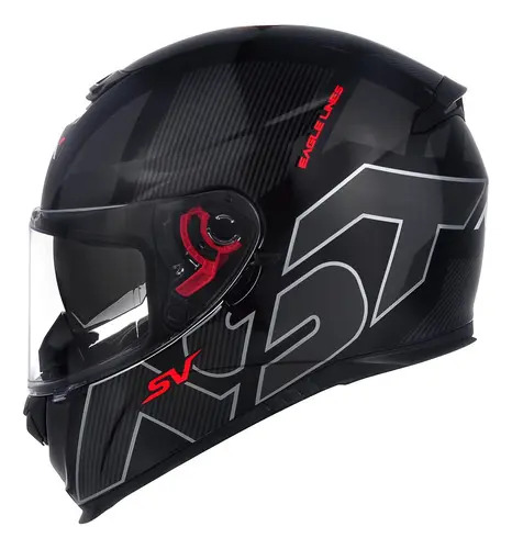 Capacete Asx Eagle Sv Lines Preto 58
