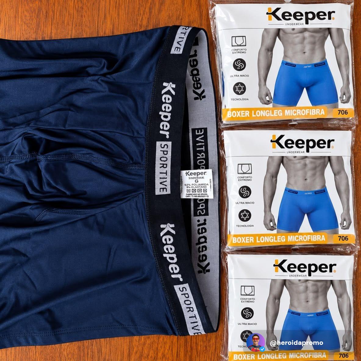 Kit com 3 Cuecas Longleg Anti Assadura