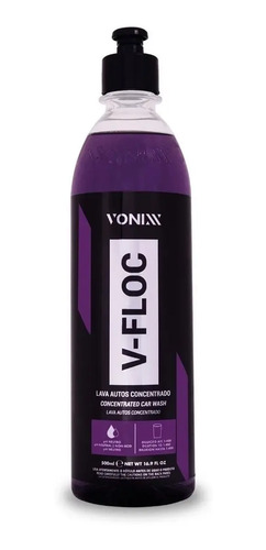 V-floc 500 Ml Vonixx Lava Autos Shampoo Super Concentrado