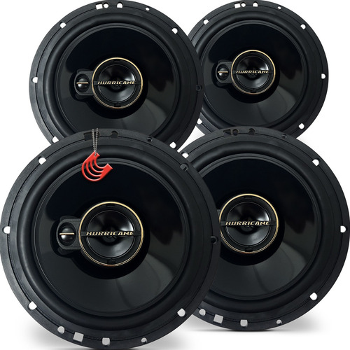 Kit 4 Alto Falantes para Porta Dianteira e Traseira Som Automotivo