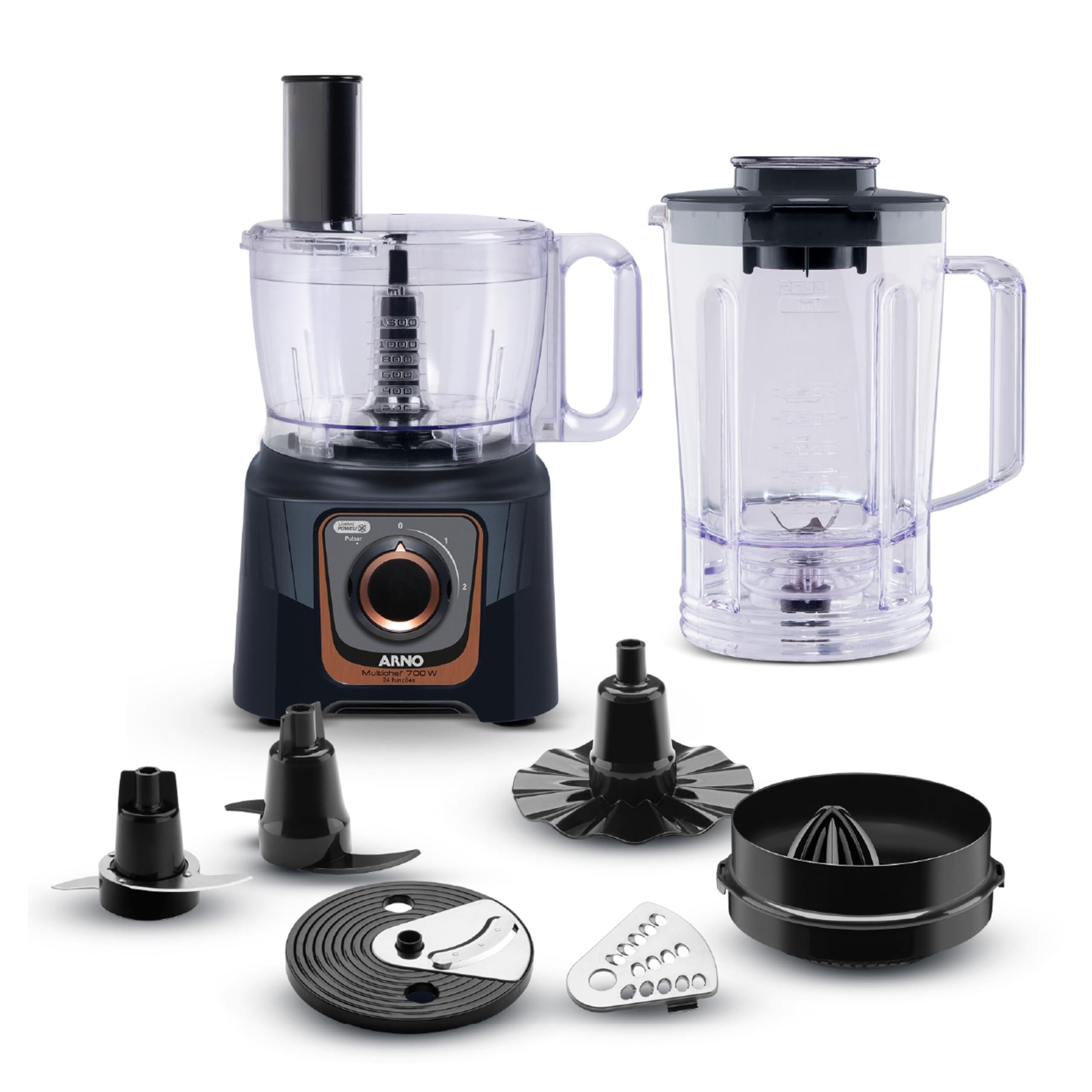 Multiprocessador Arno Multichef 700W com Liquidificador 3,1L