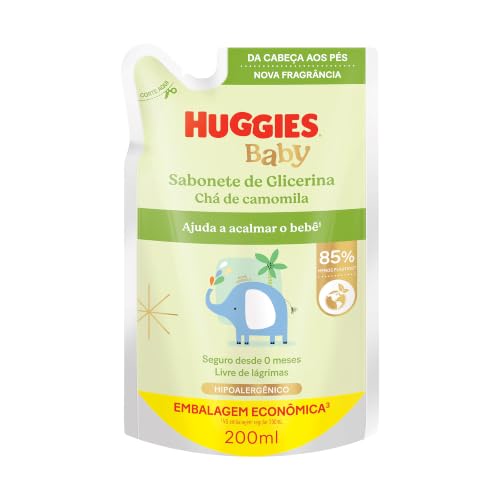 Sabonete Liquido Huggies Camomila Recem-Nascido Refil 200ml