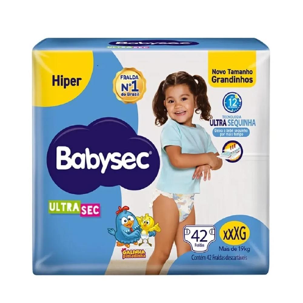 Fralda Babysec Ultrasec Galinha Pintadinha XXXG 42un