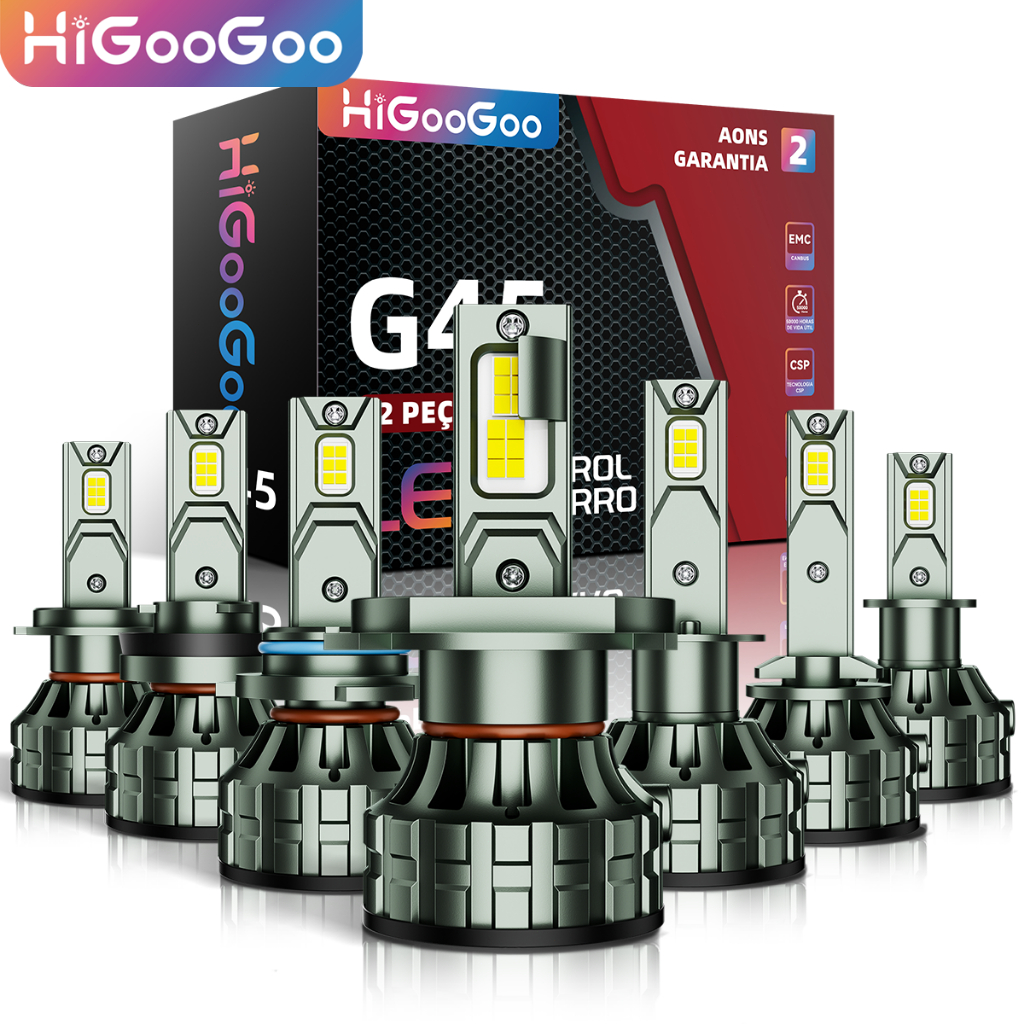 Lâmpada LED Automotiva HiGooGoo 22000LM 110W 6500K