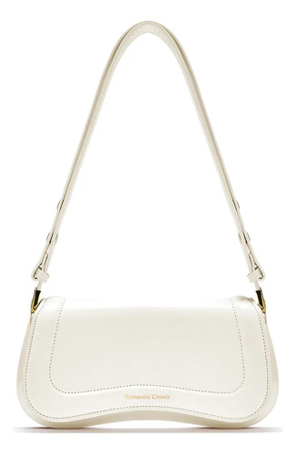 Bolsa Feminina Casual Transversal Branco Liso