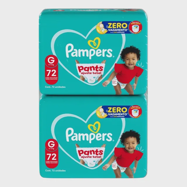 Fralda Pampers Pants Ajuste Total G 144
