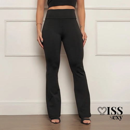 Calça Legging Flare Bailarina Suplex Grossa