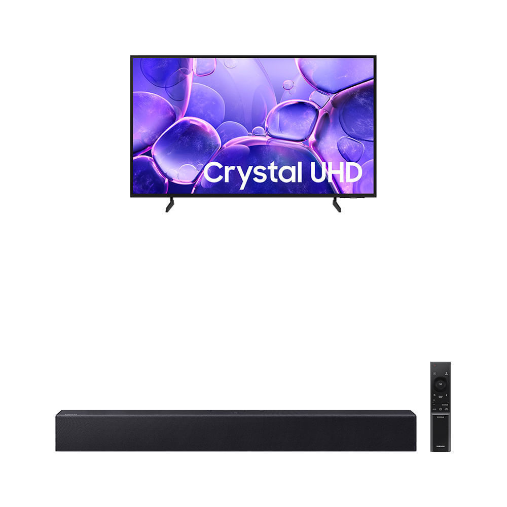 Samsung Smart TV 55" Crystal UHD 4K U8600F + Soundbar HW-B400F | Shopee Brasil