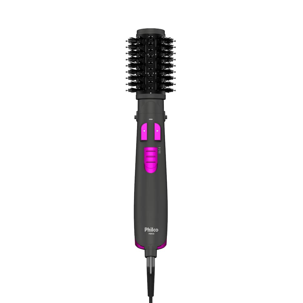 Escova Rotativa Philco PER02 1300W Íons Tourmaline Cerâmica Bivolt