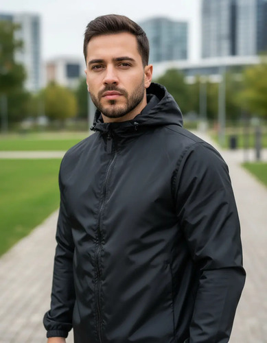 Jaqueta Corta Vento Masculino Casaco Impermeável - R$ 43,99