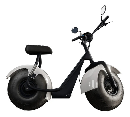 Scooter Eletrica Tui 1000W Branca Bluetooth Freios Hidraulicos