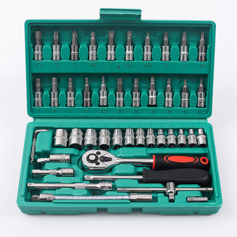 Kit 46 Peças Catraca Soquete Allen Philips