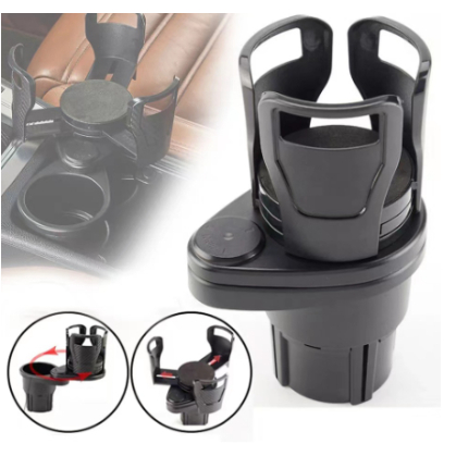 Suporte De Copo Com Rotação De 360 Graus Para Carro Caminhão Com Suporte Duplo Para Garrafa | Shopee Brasil