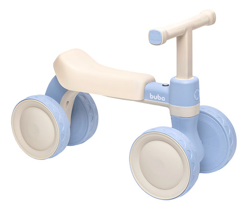 Bicicleta de Equilibrio com Som 4 Rodas Buba - Rosa e Azul