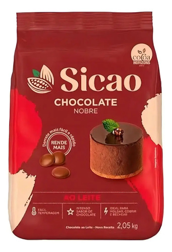 Gotas de Chocolate ao Leite Sicao Gold 2,05kg