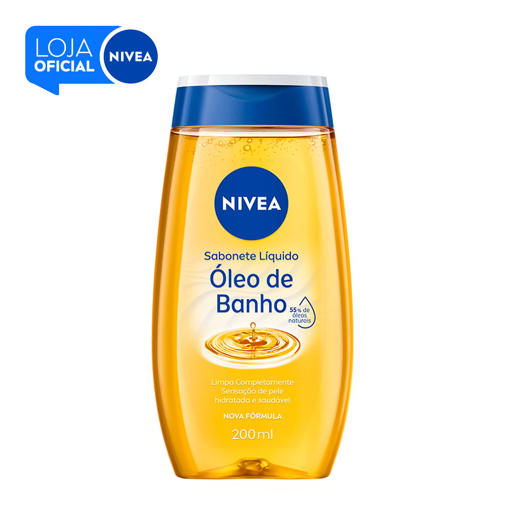 Sabonete Líquido Óleo de Banho Nivea 200 ml