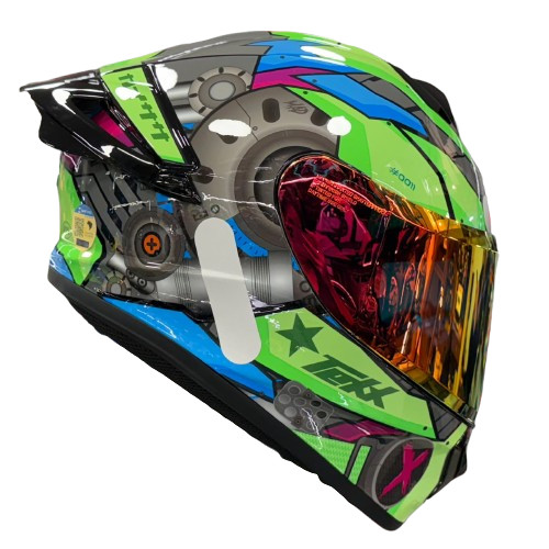 Capacete TEXX SPIHE GEAR Verde Azul