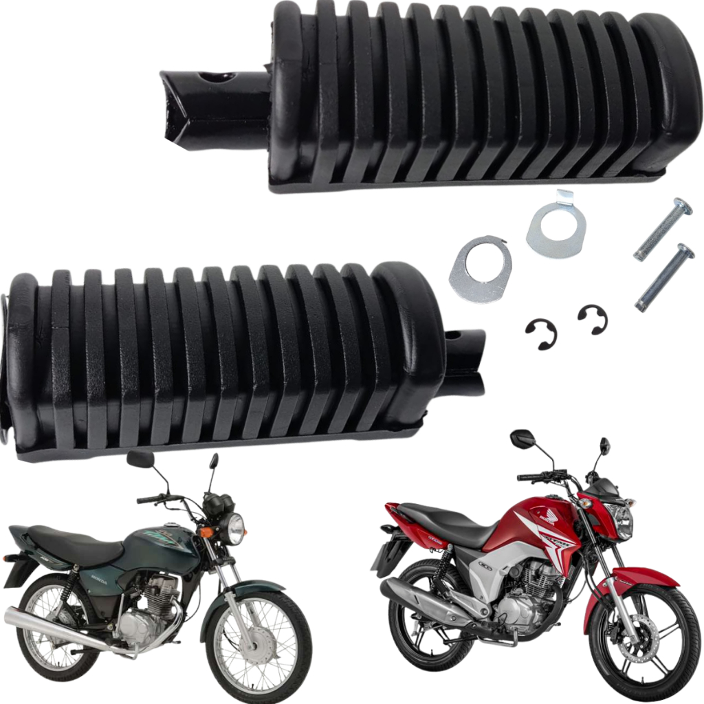 Pedaleira Traseira Cg 125 Titan 2000 a 2004 Cg 150 Titan 2004 a 2015 Par | Shopee Brasil