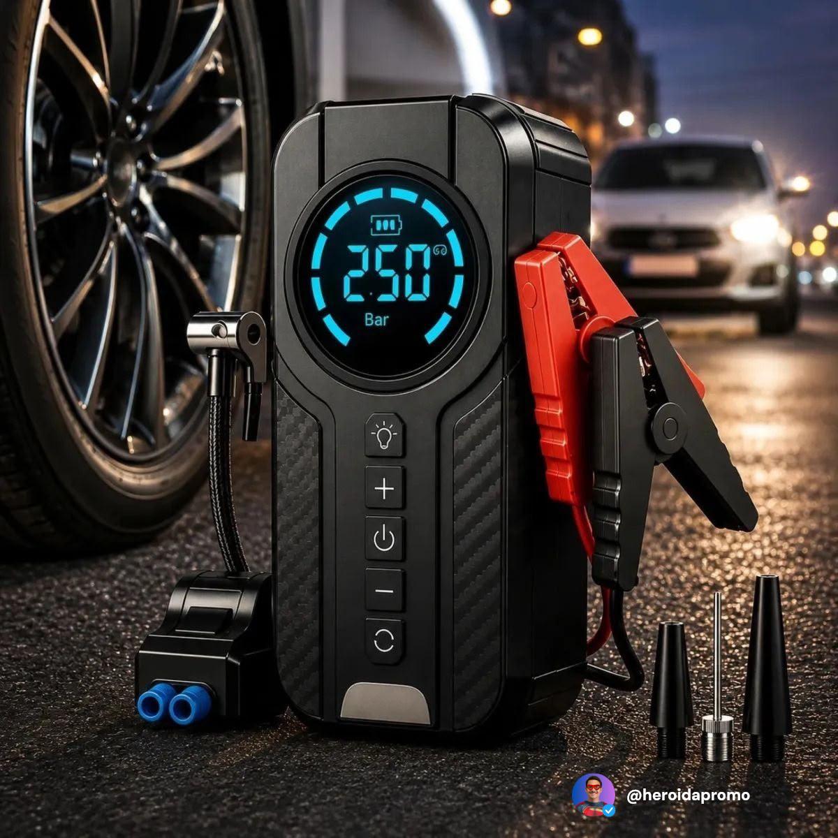 Compressor de Ar Portátil 12V para Carro