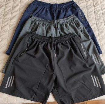 Kit com 3 Bermudas Shorts de Tactel Secagem Rápida
