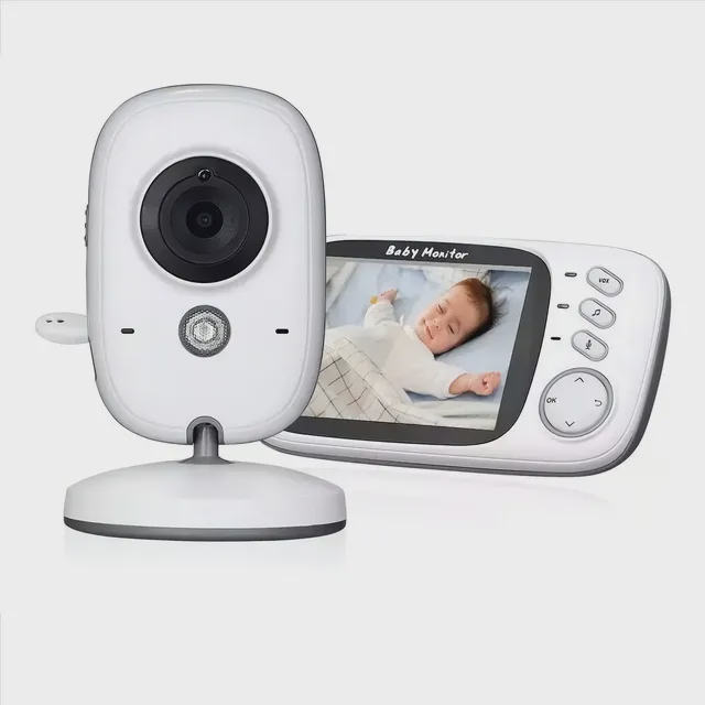 Baba Eletrônica Baby Monitor Vb603 Visão Noturna Cor Branco