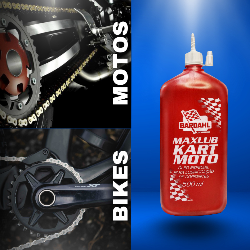 Oleo Lubrificante Especial para Correntes de Moto e Bicicleta Bardahl Maxlub Kart Moto